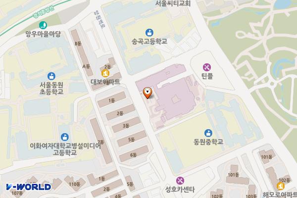 서울시북부병원 위치 지도 — 서울특별시 중랑구 양원역로 38