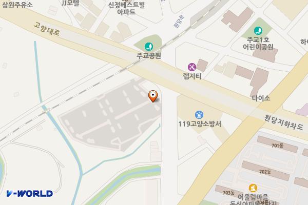 주교제1공영주차장 위치 지도 — 경기도 고양시 덕양구 고양대로 1330