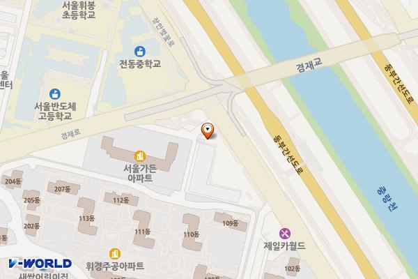 한국산업인력공단 서울지역본부 위치 지도 — 서울특별시 동대문구 장안벚꽃로 279