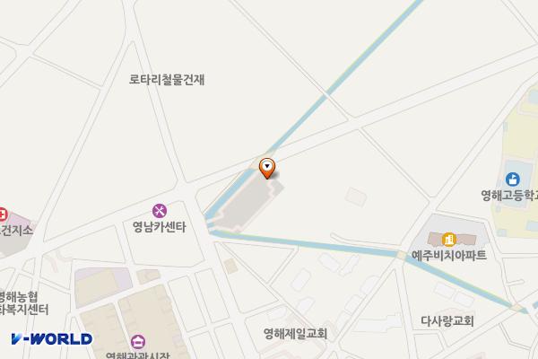 예주거점 중심상가 주차장 위치 지도 — 경상북도 영덕군 영해면 괴시리 143-1