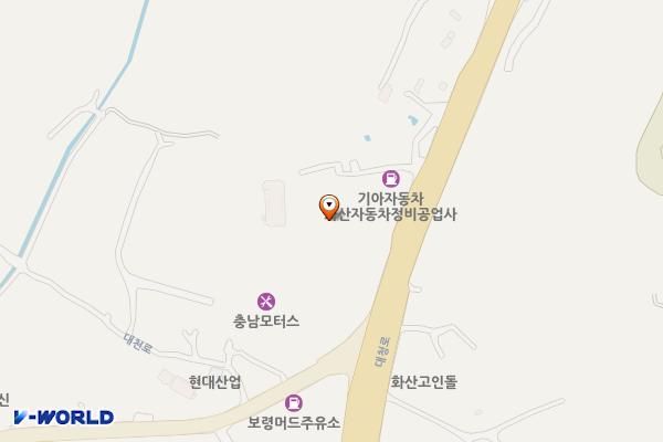 기아오토큐화산자동차정비공업사 위치 지도 — 충청남도 보령시 대청로 397