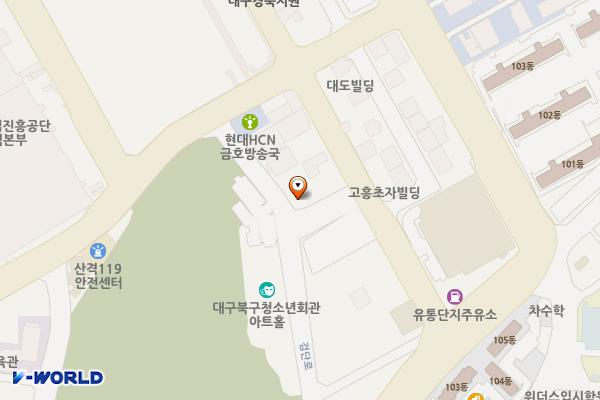 종합유통단지 코스트코서편공영주차장 위치 지도 — 대구광역시 북구 유통단지로24길 34