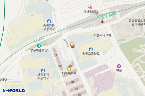 송곡고등학교 위치 지도 — 서울특별시 중랑구 양원역로 50