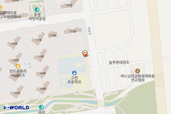 고헌초등학교 위치 지도 — 울산광역시 북구 화동로 129