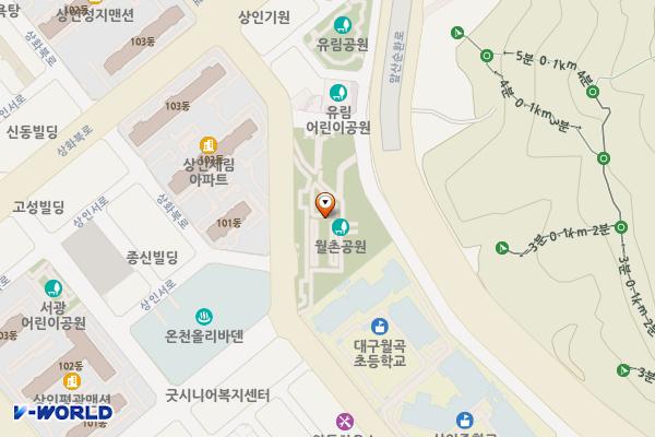 월촌공영주차장 위치 지도 — 대구광역시 달서구 상인로 68-4