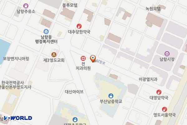 선용품유통센터앞 위치 지도 — 부산광역시 영도구 남항로 26