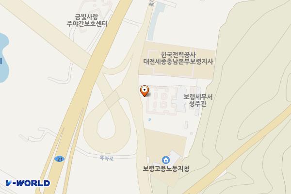 보령세무서 위치 지도 — 충청남도 보령시 옥마로 56