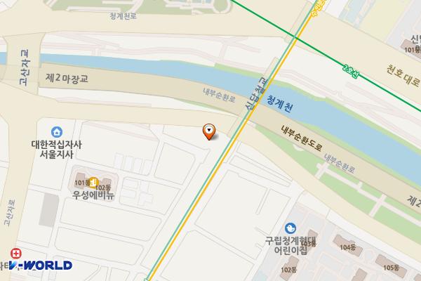 마장축산물시장 공영주차장 지상2층 위치 지도 — 서울특별시 성동구 살곶이길 18