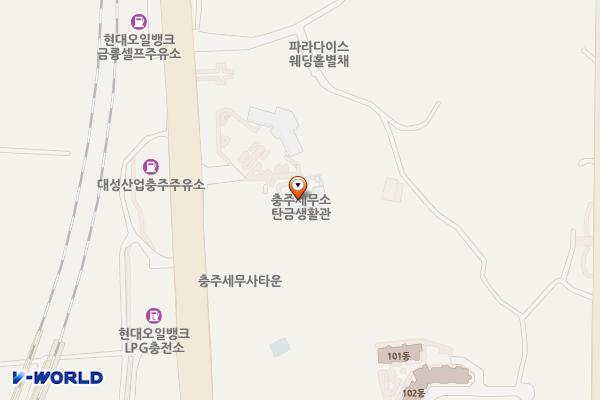 충주세무서 위치 지도 — 충청북도 충주시 충원대로 724