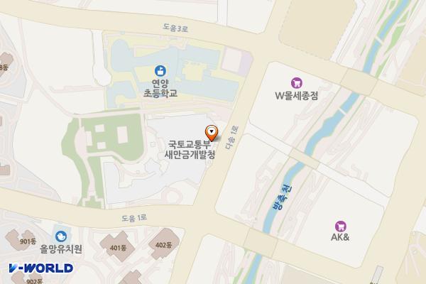 어진동복합커뮤니티센터 위치 지도 — 세종특별자치시 다솜1로 31