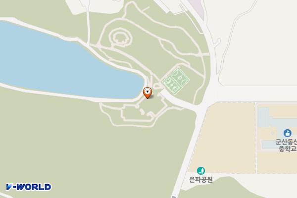 군산수변산책로주차장(농구장 옆) 위치 지도 — 전북특별자치도 군산시 나운동 194-3