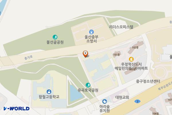울산초등학교 위치 지도 — 울산광역시 중구 종가5길 30