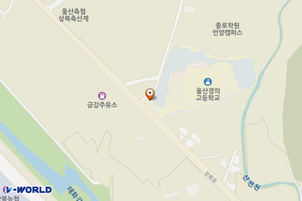 울산경의고등학교 위치 지도 — 울산광역시 울주군 상북면 상북로 248