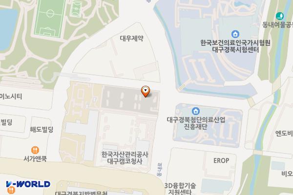 혁신도시 공영주차장 위치 지도 — 대구광역시 동구 신서동 1152-2