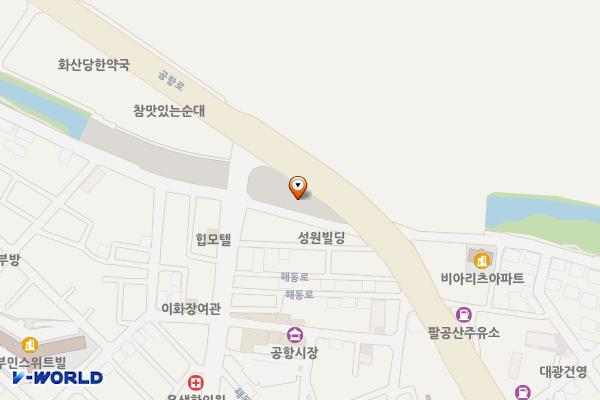 대구공항1공영주차장 위치 지도 — 대구광역시 동구 지저동 907
