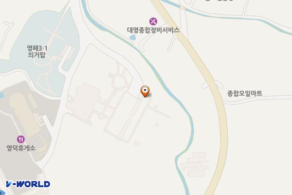 예주문화예술회관 위치 지도 — 경상북도 영덕군 영해면 318만세길 36