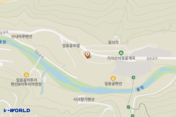 밀양얼음골공영주차장 위치 지도 — 경상남도 밀양시 산내면 삼양2길 124