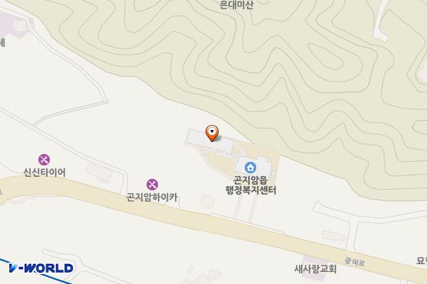 곤지암읍행정복지센터 위치 지도 — 경기도 광주시 곤지암읍 광여로 59