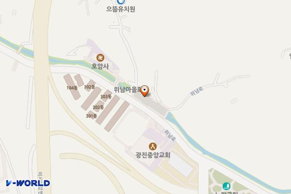 위남마을공용주차장 위치 지도 — 대구광역시 동구 위남로 60