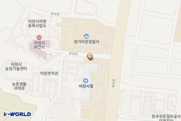 이천시의회 위치 지도 — 경기도 이천시 부악로 40