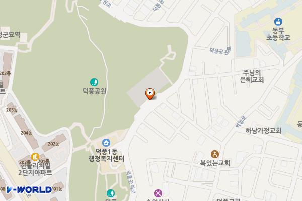 덕풍근린공원 제2공영주차장 위치 지도 — 경기도 하남시 덕풍공원로 100