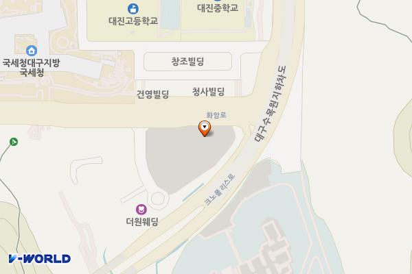 대구수목원관리사무소 3주차장 위치 지도 — 대구광역시 달서구 대곡동 1041