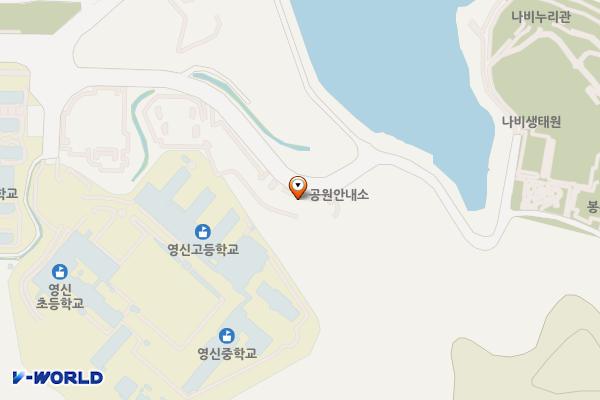 봉무공원제1주차장 위치 지도 — 대구광역시 동구 봉무동 산 139