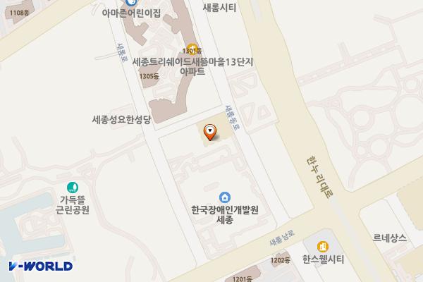 새롬종합복지센터 위치 지도 — 세종특별자치시 새롬로 14