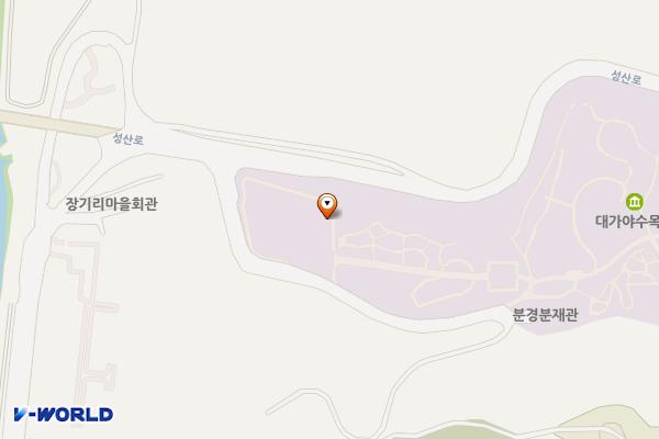 고령 대가야수목원 위치 지도 — 경상북도 고령군 대가야읍  장기리 10