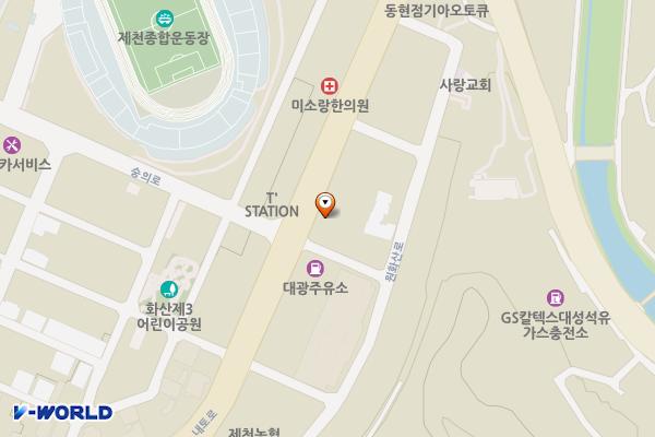 제천시 약초시장 위치 지도 — 충청북도 제천시 내토로 576