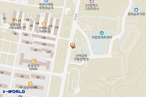 신백생활체육공원 위치 지도 — 충청북도 제천시 관전로 62