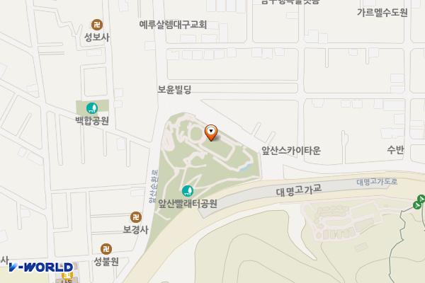 앞산빨래터 공영주차장 위치 지도 — 대구광역시 남구 앞산순환로 365