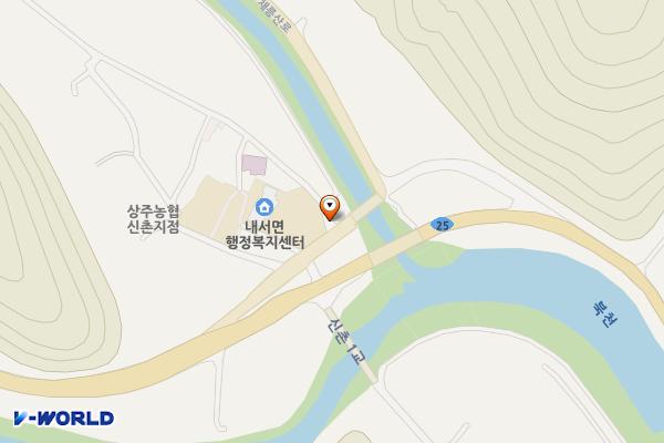 내서면 행정복지센터 위치 지도 — 경상북도 상주시 내서면 신촌2길 6