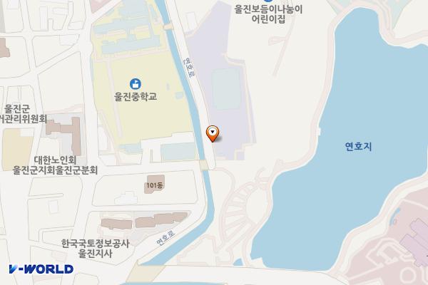 울진군체육관 위치 지도 — 경상북도 울진군 울진읍 연호로 47