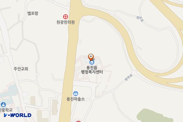 용진읍 행정복지센터 위치 지도 — 전북특별자치도 완주군 용진읍 완주로 210