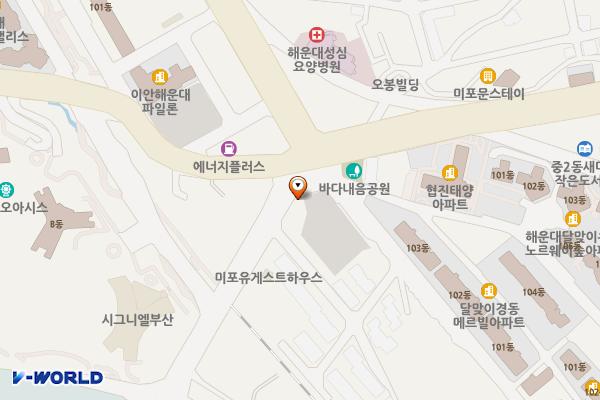 문탠로드공영주차장 위치 지도 — 부산광역시 해운대구 달맞이길 64