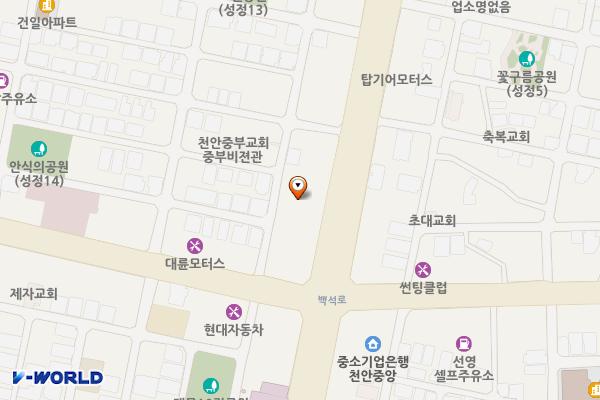 아우디_천안 전시장&서비스센터(고진모터스) 위치 지도 — 충청남도 천안시 서북구 쌍용대로 245