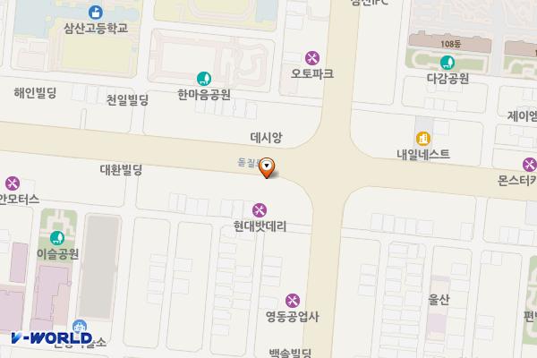 아우디_울산 전시장(아이언오토) 위치 지도 — 울산광역시 남구 정동로 127