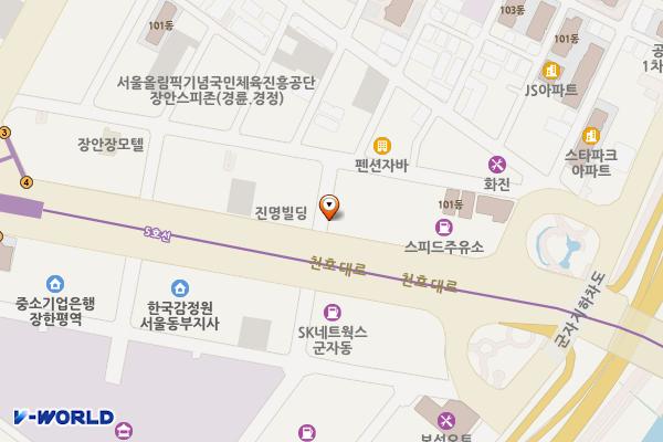 아우디_동대문 전시장&서비스센터(고진모터스) 위치 지도 — 서울특별시 동대문구 천호대로 445