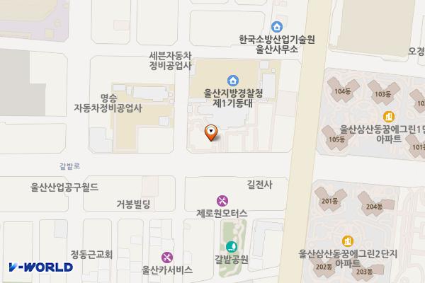 울산세무서 위치 지도 — 울산광역시 남구 갈밭로 49