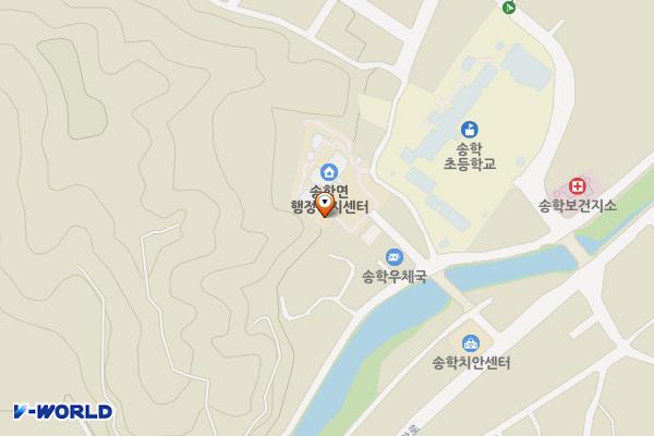 제천시 송학면 행정복지센터 위치 지도 — 충청북도 제천시 송학면 시곡포전로1길 14-2