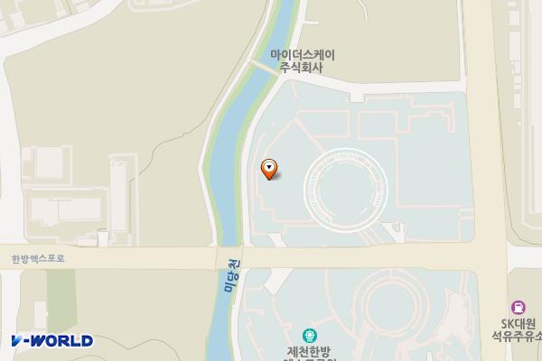 제천시 한방엑스포 유통시장 위치 지도 — 충청북도 제천시 한방엑스포로 8