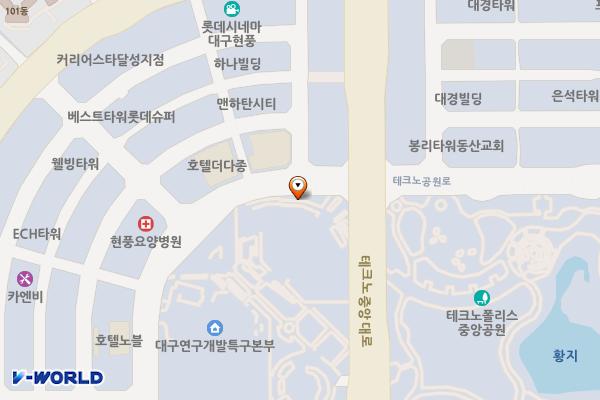 달성군교육문화복지센터 위치 지도 — 대구광역시 달성군 현풍읍 테크노중앙대로 231