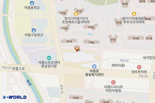 아름동행정복지센터 위치 지도 — 세종특별자치시 보듬3로 114