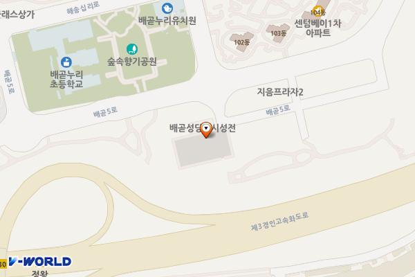 배곧 제1 공영주차장 위치 지도 — 경기도 시흥시 배곧동 18-17