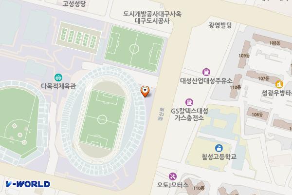 대구시민운동장 위치 지도 — 대구광역시 북구 고성로 191