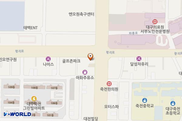 티스테이션 달서점 위치 지도 — 대구광역시 달서구 와룡로 287