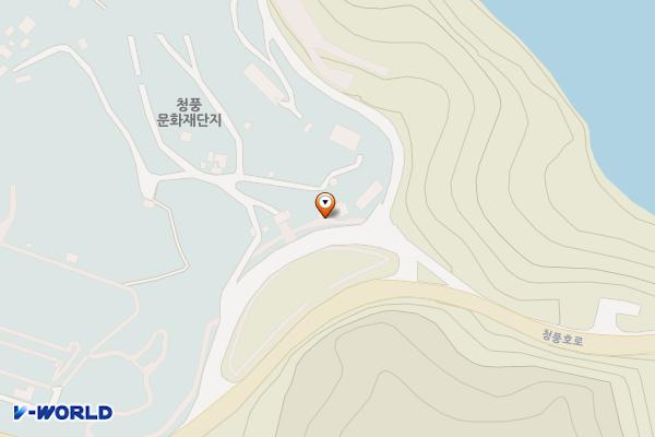 제천시 청풍문화재단지 위치 지도 — 충청북도 제천시 청풍면 물태리 114-25