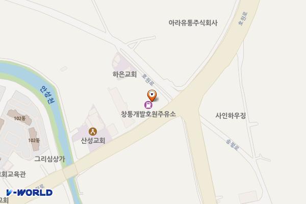 티스테이션 창원내서점 위치 지도 — 경상남도 창원시 마산회원구 내서읍 호원로 417