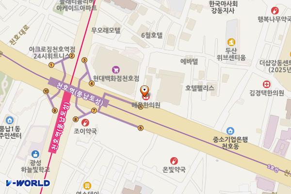 천호역공영주차장 위치 지도 — 서울특별시 강동구 천호대로 997